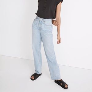 Madewell Baggy Straight Jeans in Berteau Wash sz 26 NF118